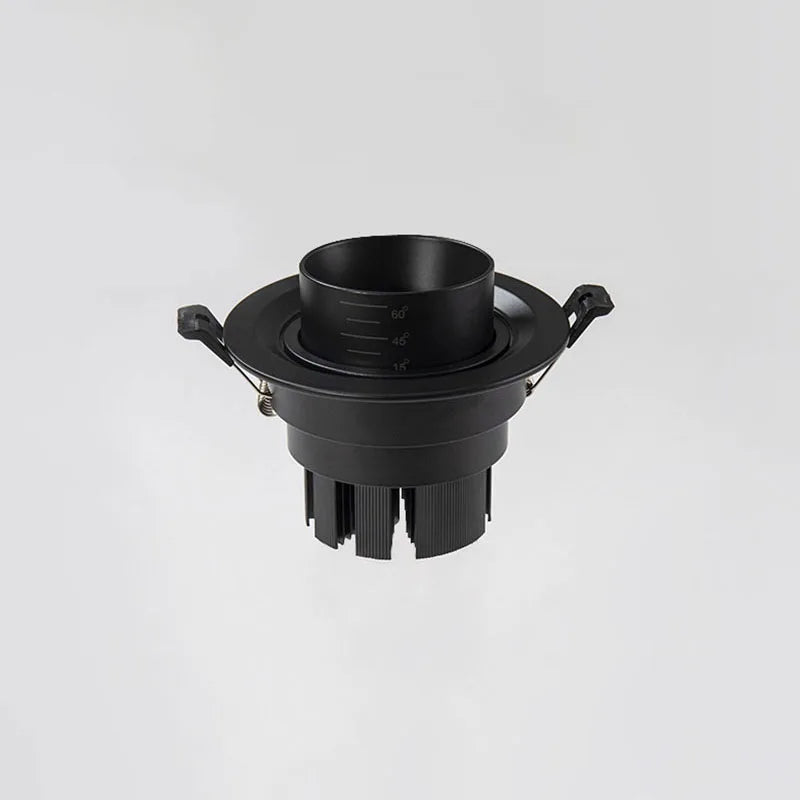 Zoomable beam led-mounted spotlights for interior lighting - Black / 3000K / 7W