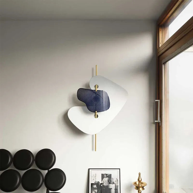 Wall sconce postmodern Nordic design in minimalist stainless steel