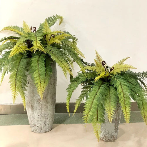 15 artificial palm leaves for interior decoration