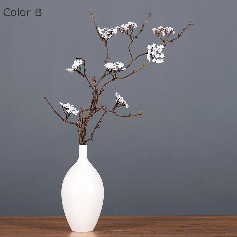 Artificial cherry flower branch for autumn decoration - B