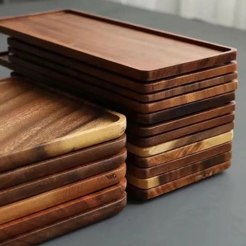 Natural wood tray for fruit and snacks - 30x11,8 cm