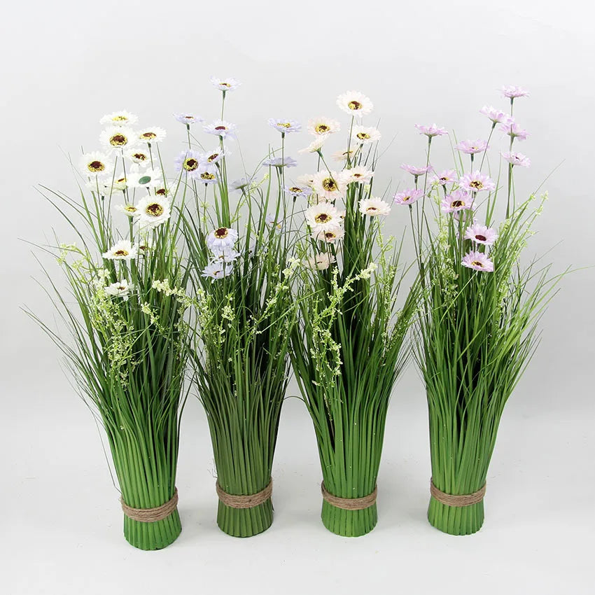 Artificial green onion plants for interior and exterior decoration - view 5