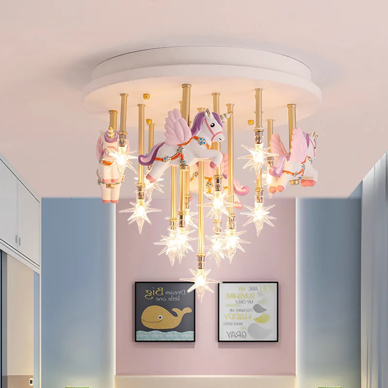 Childish light pendant light for fun bedroom - view 3