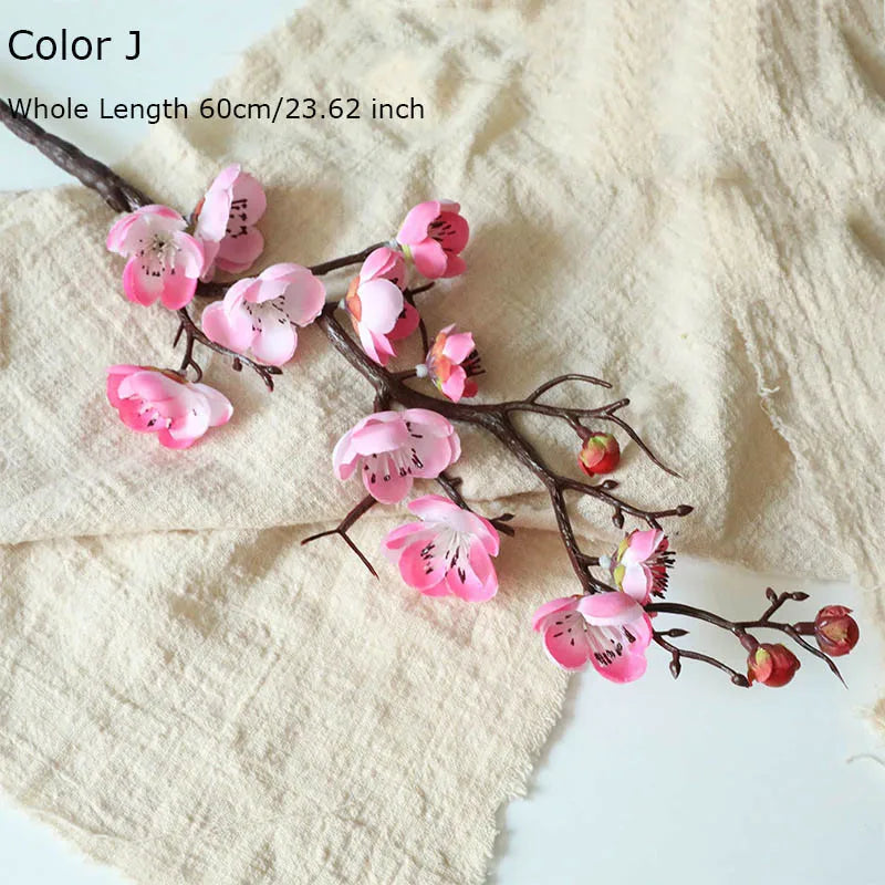 Artificial cherry flower branch for autumn decoration - J