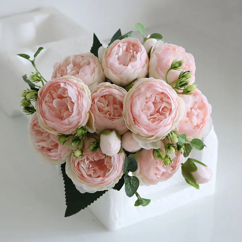 Bouquet of artificial flowers for garden decoration and wedding - view 3