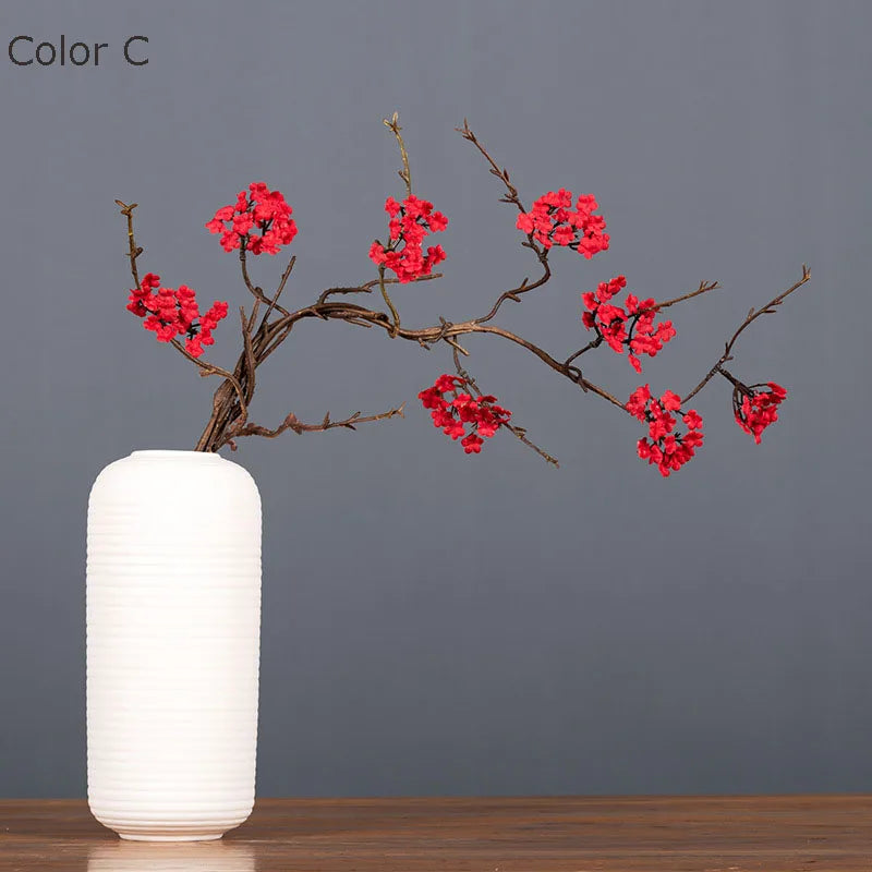 Artificial cherry flower branch for autumn decoration - C