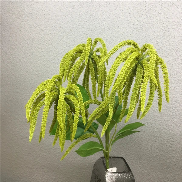 Real touched artificial astilbe branch for wedding decoration and crown - Green