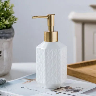 Ceramic liquid soap dispensers for bathroom gift - D