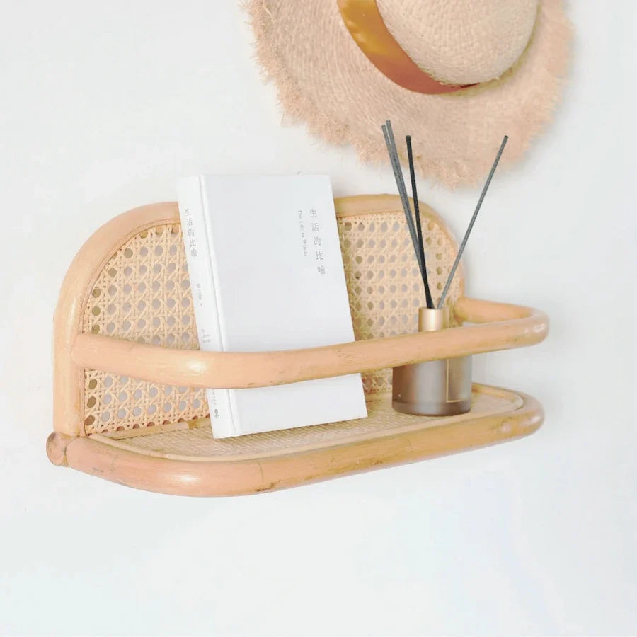 Woven rattan wall hooks for children's clothing and hats - view 2