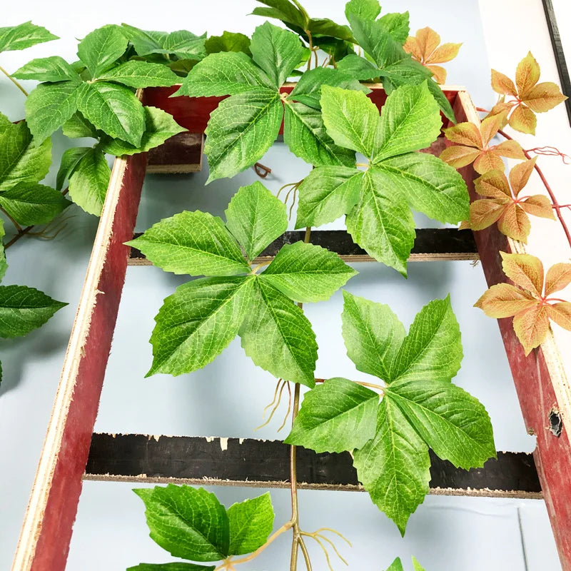 Artificial plants with large leaves for wall decoration - view 4