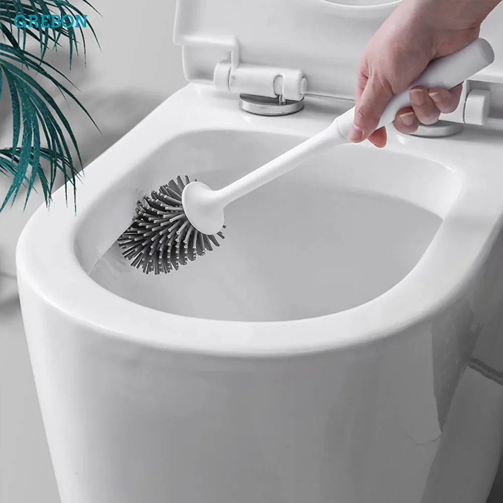 Self-cleaning silicone brush holder for bathroom - view 4