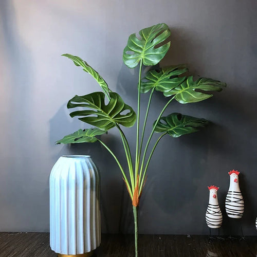 70 cm Artificial Monstera Plant in White, Yellow, or Green