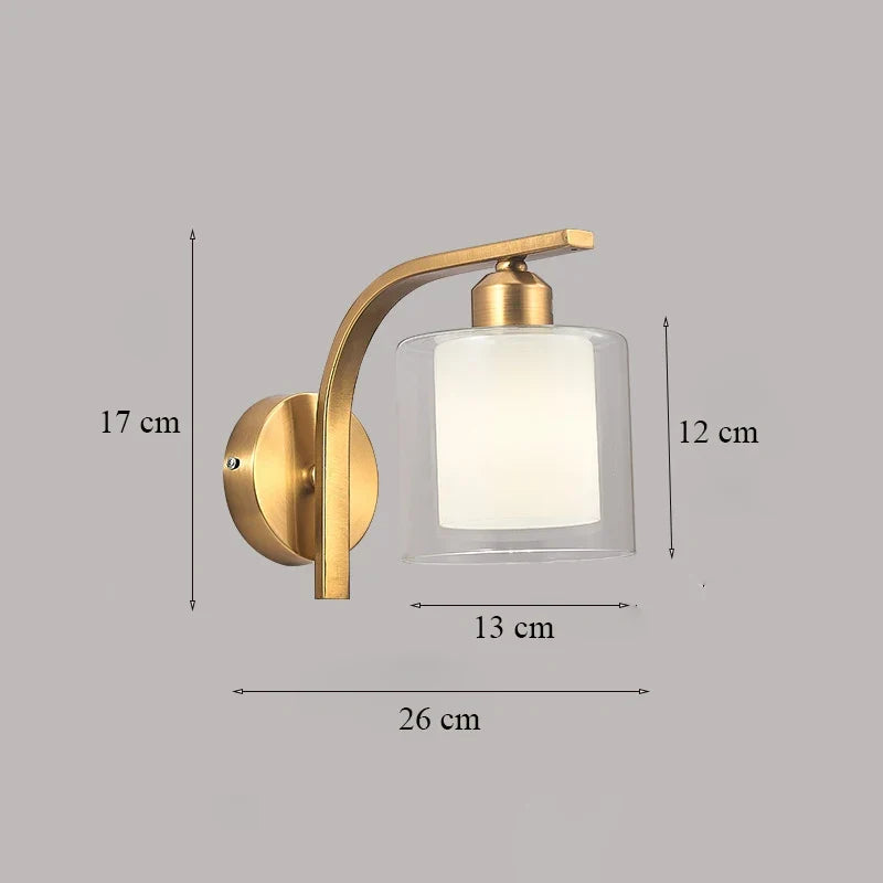 Art decorative luxury glass wall sconce for interior - 10 / LED Bulb