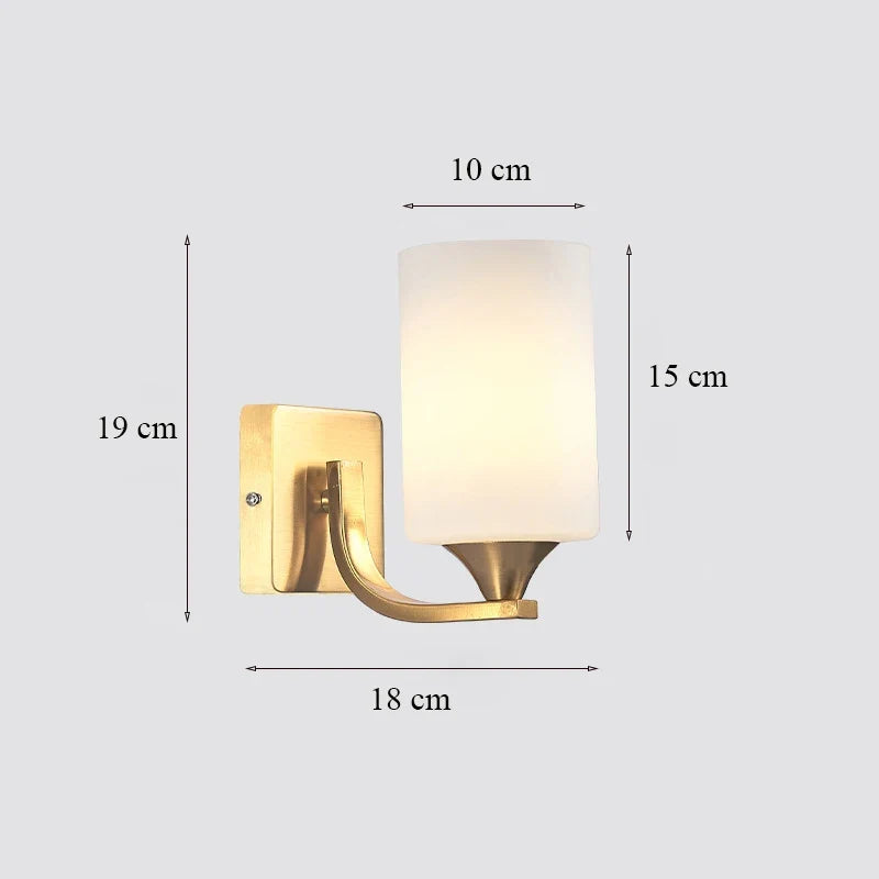 Art decorative luxury glass wall sconce for interior - 5 / LED Bulb