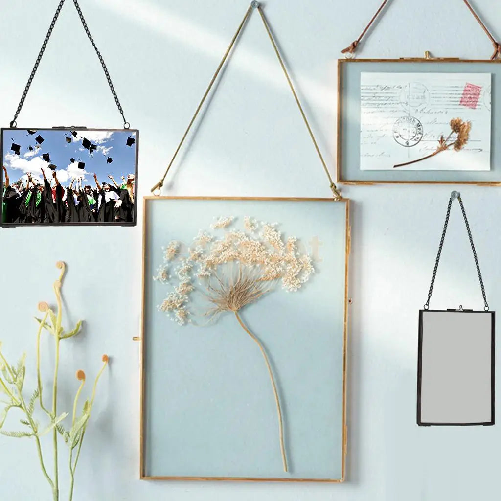 Double-sided photo frame industrial style for plants and portraits - view 10
