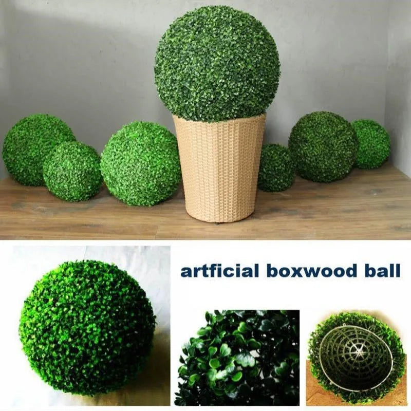 Artificial box ball decoration for garden wedding and parties - view 4