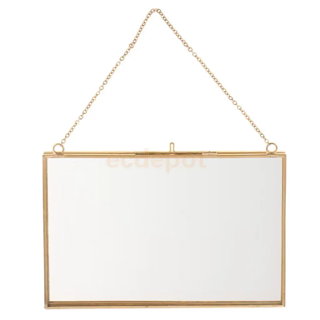 Double-sided photo frame industrial style for plants and portraits - A 18x13cm