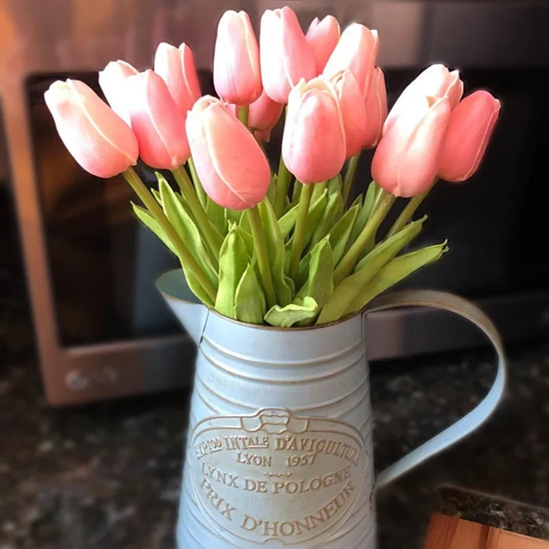 10 artificial tulips for wedding decoration and garden - view 2