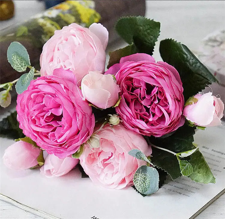 Beautiful bouquet of artificial flowers for wedding and decoration - A49-6