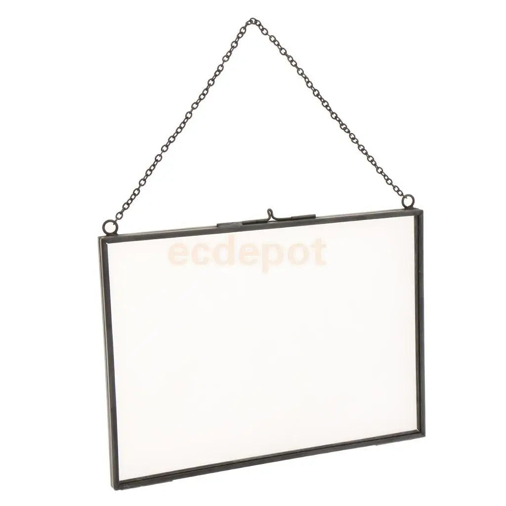 Double-sided photo frame industrial style for plants and portraits - B 18x13cm