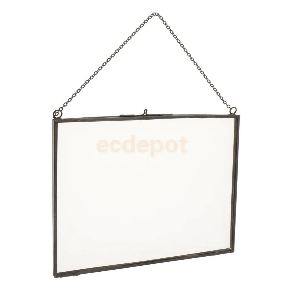 Double-sided photo frame industrial style for plants and portraits - B 20x15cm