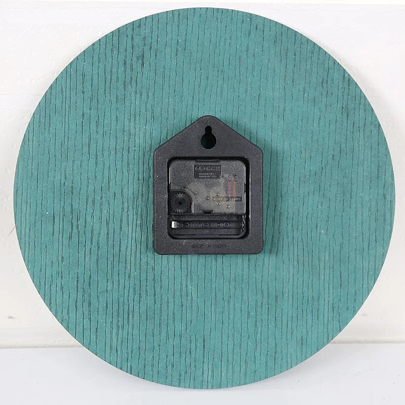 Wall clock digital wooden design modern interior decoration silent - view 6
