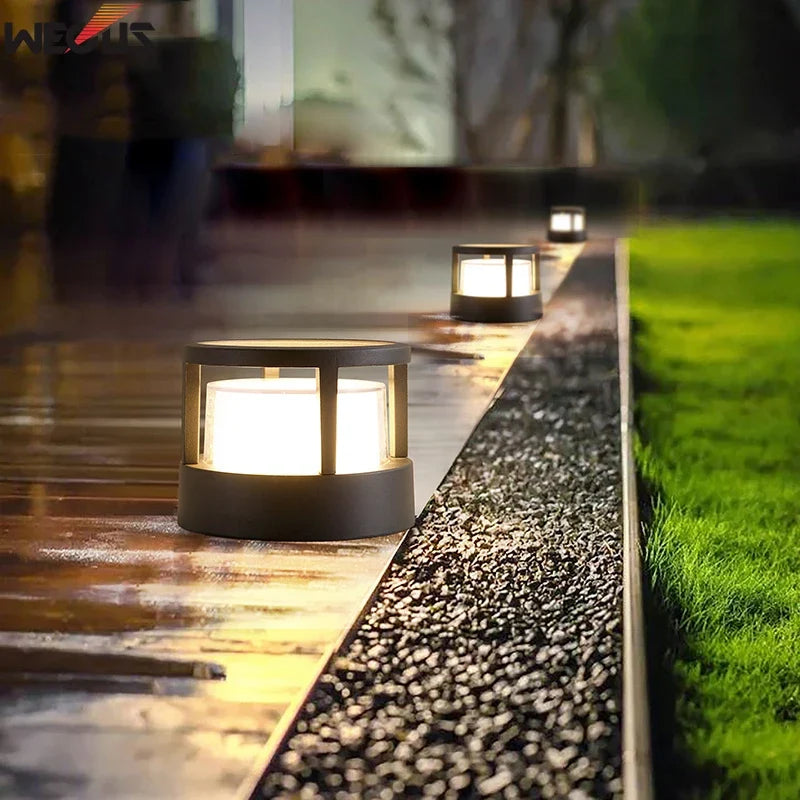 (WECUS) Nordic Garden Villa Pillar Light, Outdoor Courtyard Wall Light, Outdoor Waterproof Landscape Lawn Light - view 5