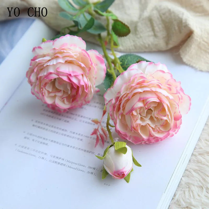 Bouquet of artificial pink flowers for wedding decoration - Milk Pink