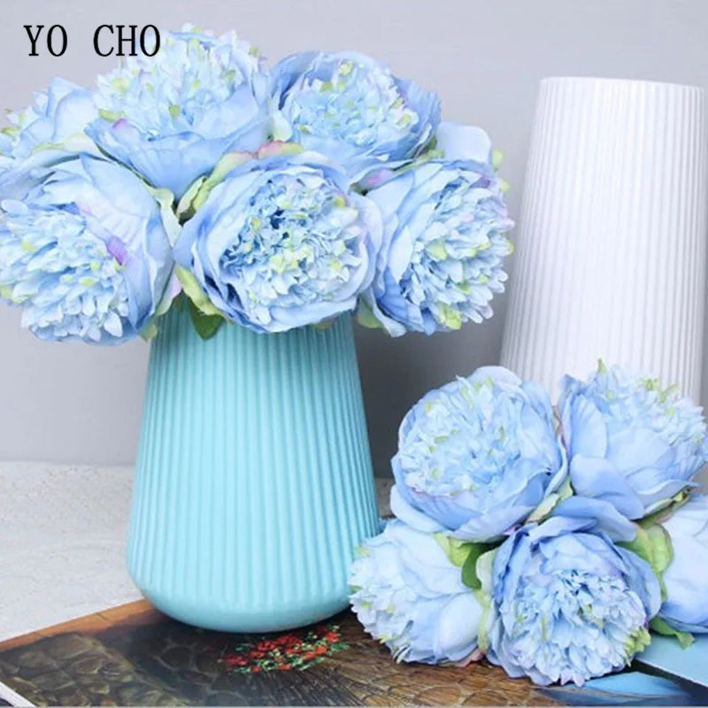 5 artificial peonies for wedding and interior decoration - view 2