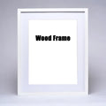 Photo frame in natural wood black and white decorative - Photo Frame / 10x12 inches 25x30cm