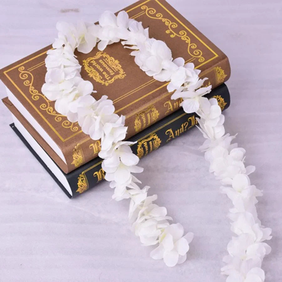 Artificial cherry flower for festive and wedding decorations - White