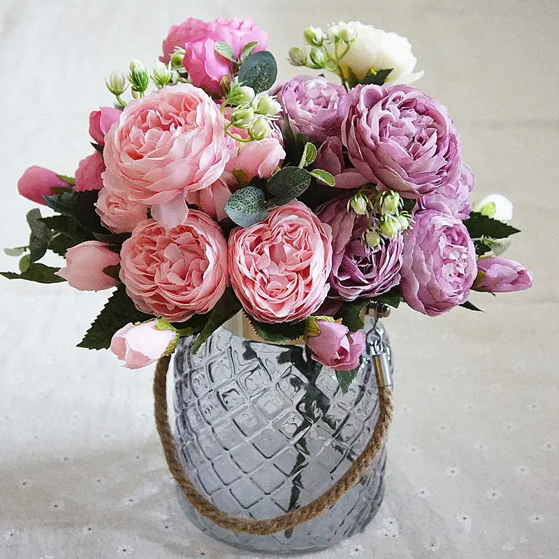 Beautiful bouquet of artificial flowers for wedding and decoration - view 5