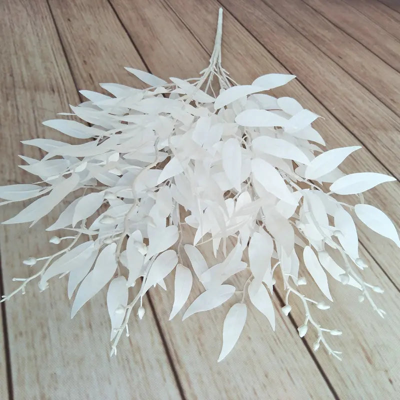 Artificial flower wedding bouquet silk decoration - White