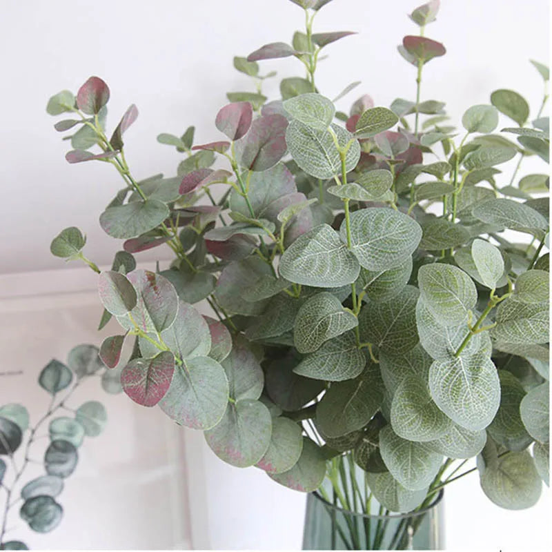 Artificial silk leaf branch for interior decoration and wedding - view 2