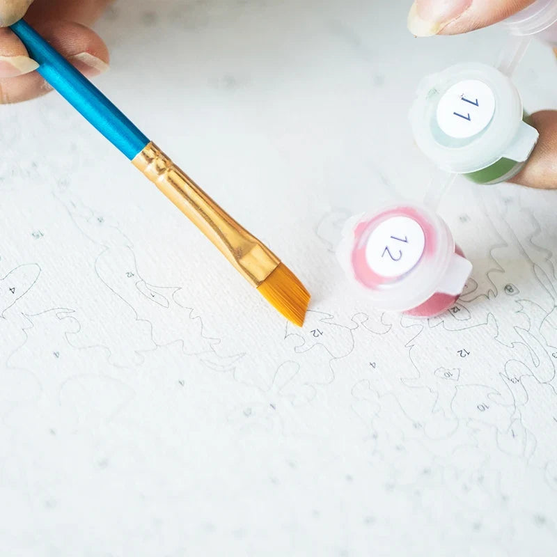 Airy Romantic Vase Paint by Numbers Kit for Home Decor - view 4