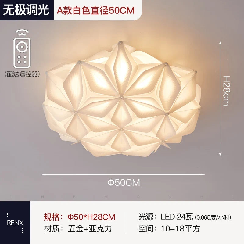 Colored pvc ceiling with remote control and variable intensity - White Remote Dimming