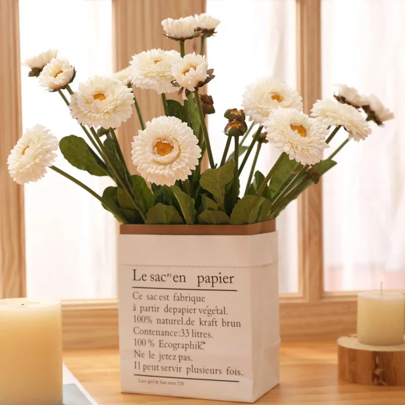 Artificial calendula flowers for wedding decoration and party - view 3