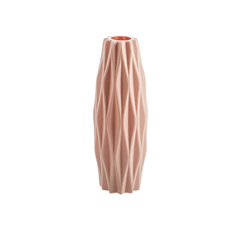Nordic Style Plastic Vase Ornaments, Flower Arrangement, Home Living Room Decoration, Dried Flower Creative Art, Desktop decor - 3219 pink