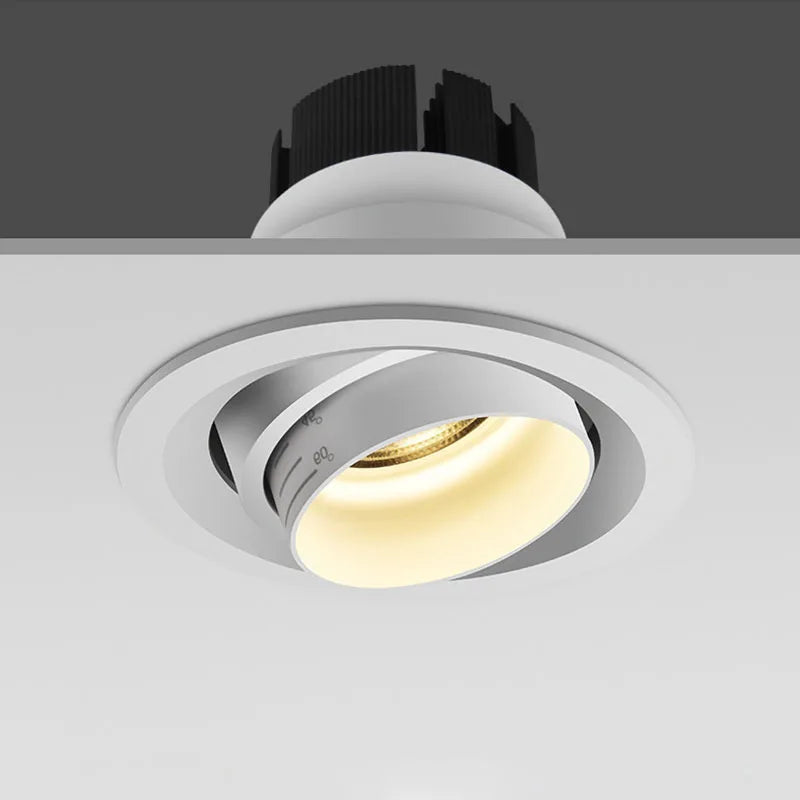 Zoomable beam led-mounted spotlights for interior lighting - view 3