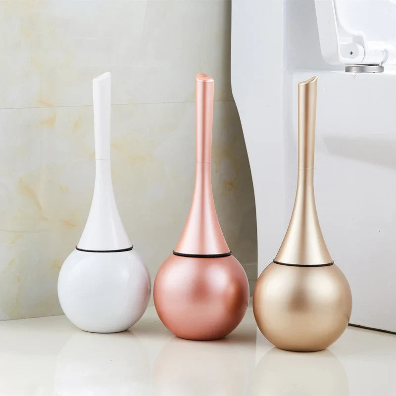 Quick drain toilet brush practical cleaning tool