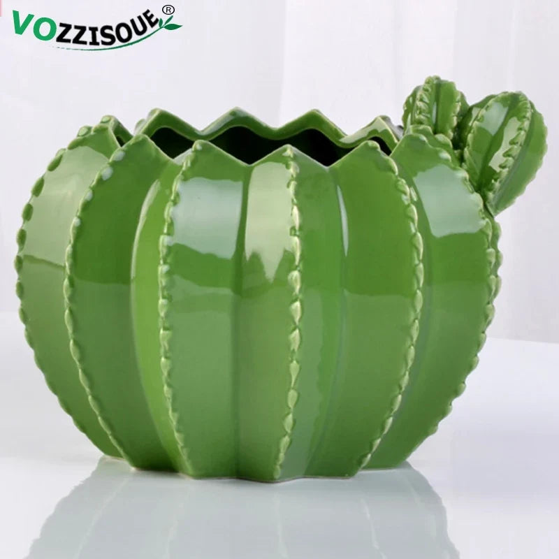 Creative ceramic pots for cactus and decorative bonsai - view 2