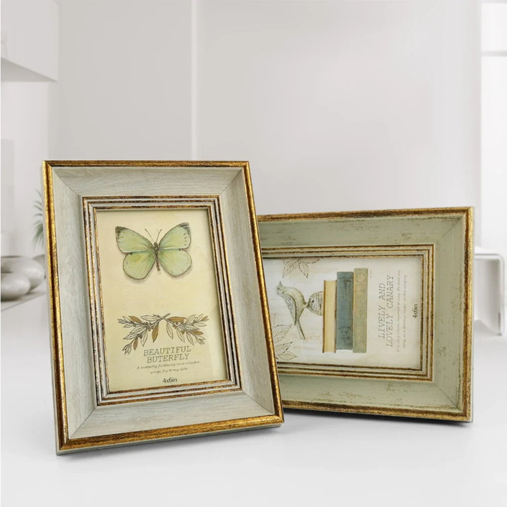 Vintage photo frame for retro horizontal portrait anniversary wedding - view 3