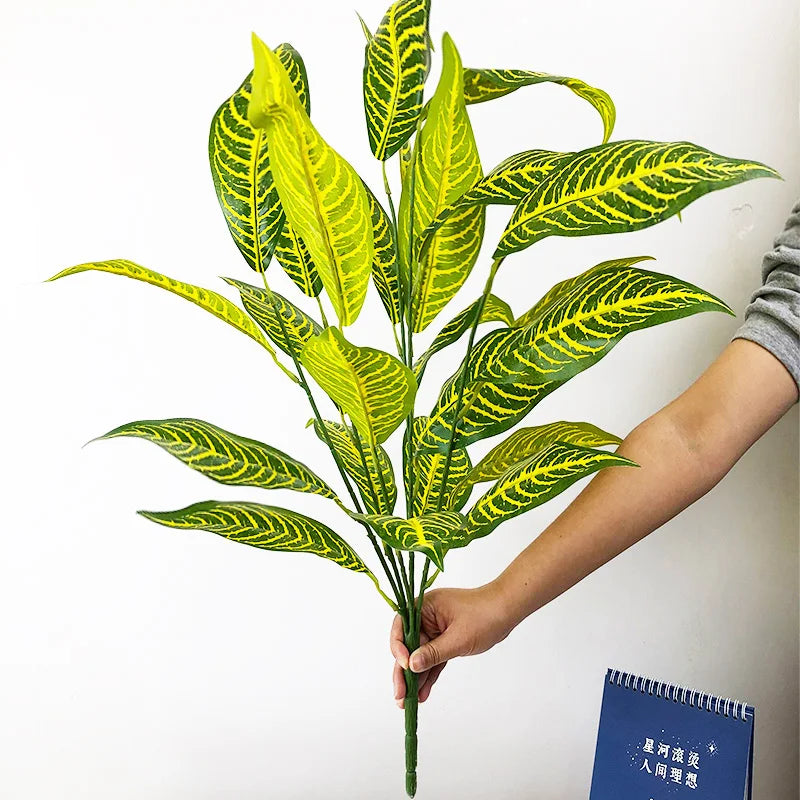Large artificial tropical plant with leaves for interior decoration - C