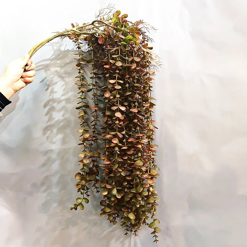 Artificial plants in eucalyptus rattan for wall and exterior decoration - view 2
