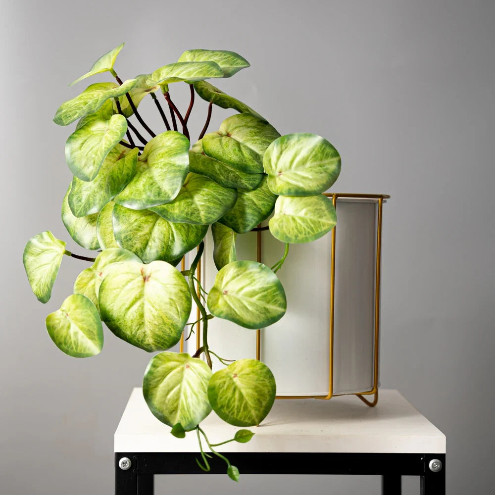 Artificial plants suspended in rattan for interior decoration - view 8