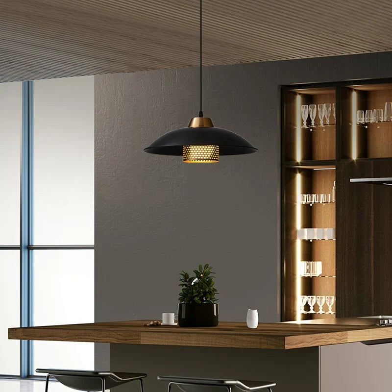 Metal pendant light for modern and elegant interior - view 3