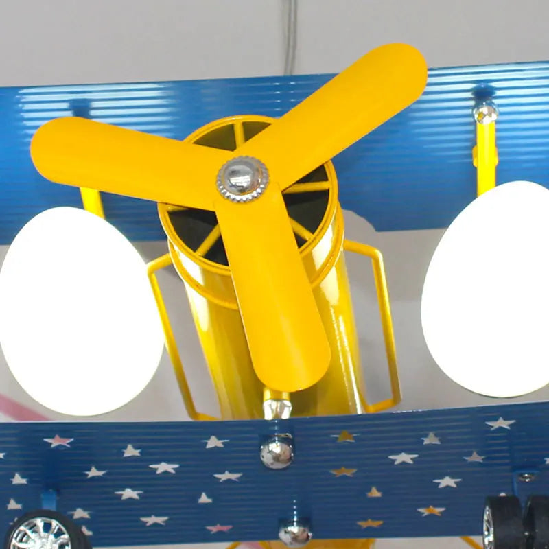 Led pendant light in the shape of a child's plane 2023 - view 5