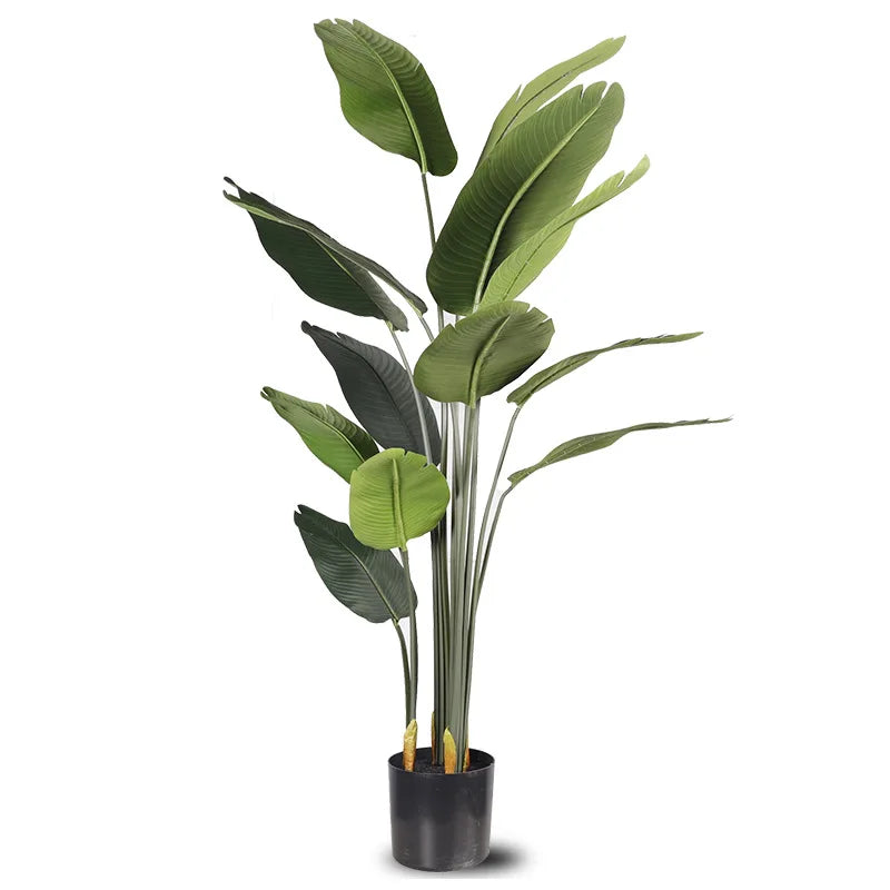Artificial Green Plant, Plastic Banana Tree, Large Palm Turtle, Bamboo, Indoor Potted, Living Room, Home Decoration - view 5