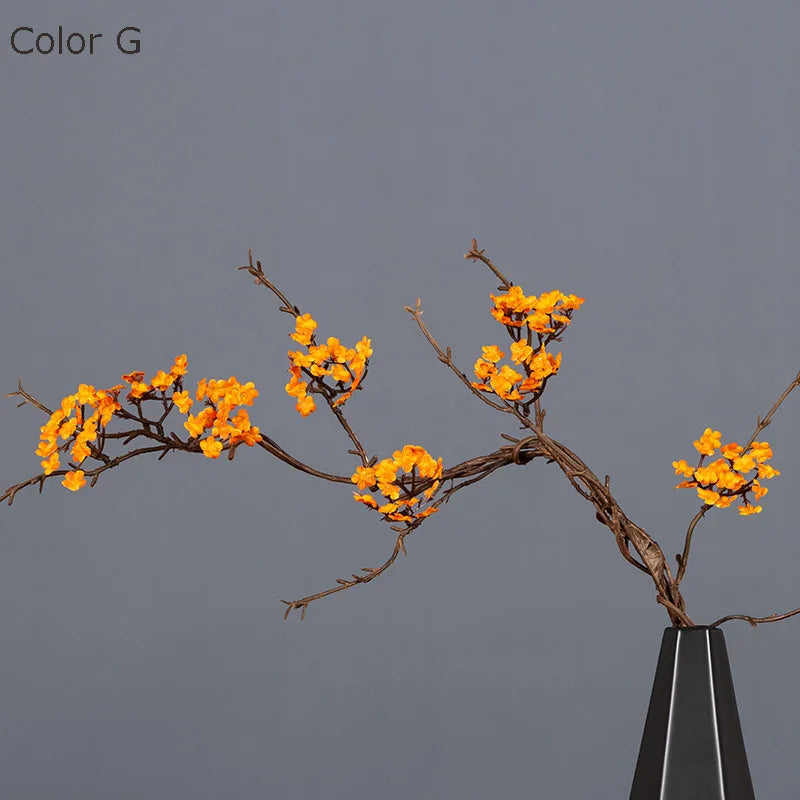 Artificial cherry flower branch for autumn decoration - G