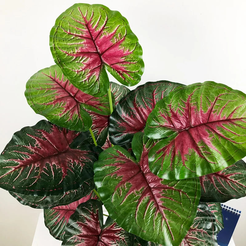 Tropical leaves monstera artificial palm for interior decoration - view 5